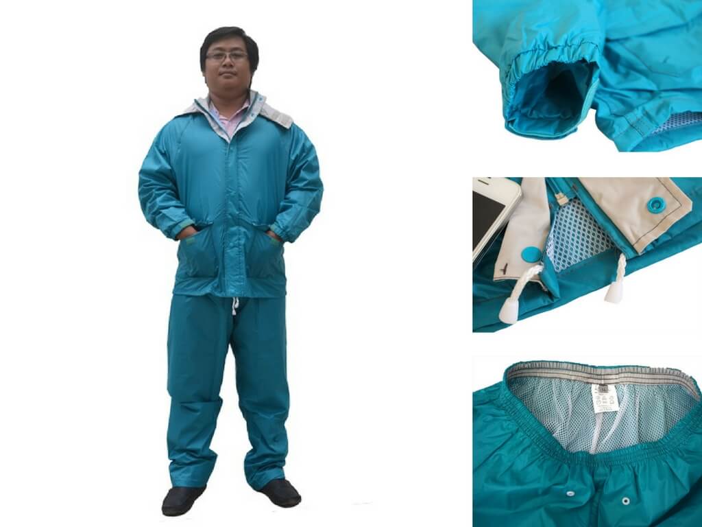 Áo mưa bộ thương hiệu CoToCo được làm từ polyester/PVC cao cấp, chống thấm tuyệt đối